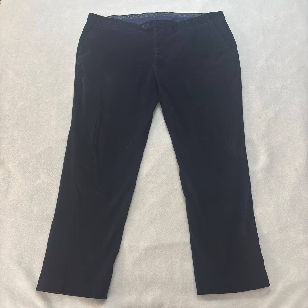 Lauren Ralph Lauren Navy Blue Corduroy Stretch Straight Leg Pants 42W x 30L